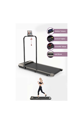 Relax Uzaktan Kumandalı Katlanabilir Portatif Yürüme ve Koşu Bandı - 12 KM Hız