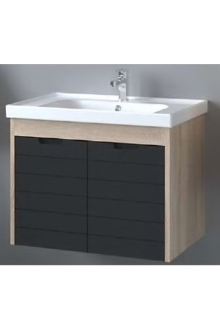 Denko Mostar 90 Cm Beyaz Mdf Lake Banyo Dolabı Takımı Beyaz