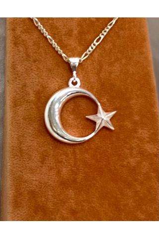 Bayrak Modeli Gümüş Erkek Kolyesi F160020105