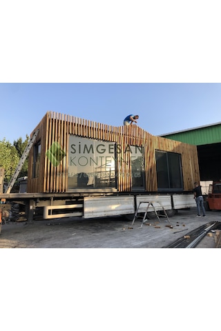 Tiny House Ahşap Pergole Konteyner