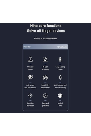 Ebitda Kablosuz Sinyal Dedektörü: Kamera, Gps, Dinleme Cihazları İçin Tam Frekans Tarama, Uzun Pil, Taşınabilir