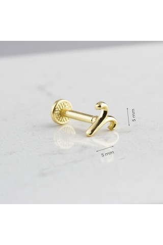 Glorria Altın Koç Burcu Tragus Piercing Çok Renkli