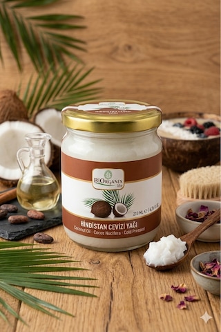 Life Hindistan Cevizi Yağı 210 Ml - %100 Doğal Soğuk Sıkım - Saç, Cilt Ve Yemeklik
