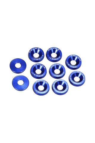 Suofeng 10 Adet Çelik Levha Alüminyum Araç Tampon Yıkama Maddesi, 8 Renk Seçeneği, M10 Somun Uyumlu, Kaliteli Ve Dayanıklı