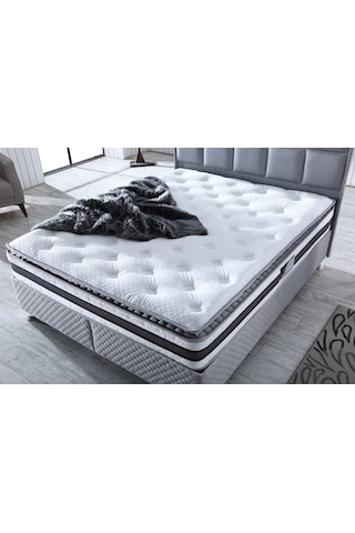 Royal Lux Bedding Şehrazat Pedli Paket Yaylı Yatak Tavşan Kumaş