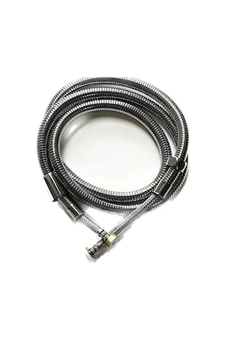 İlhan 360 Lüx Duş Hortumu 150+20 Cm Full Çelik Örgülü Gri
