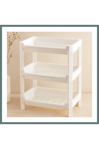 Ventra 3 Katlı Geniş Sepet Organizer Raf Ünitesi 510x205x685 Mm Ventra Çok Renkli