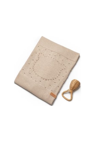 Bebek Triko Battaniye %100 Organik Pamuk - Yenidoğan Serisi - Csy8132 Camel