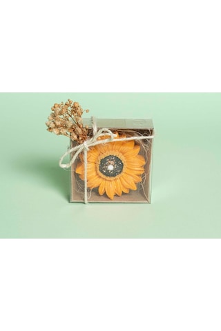 Sim Detaylı Papatya Mum, Düğün Hediyeliği, Nişan Hatırası, Nikah Hediyelik / 10 Adet