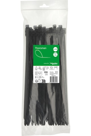 Schneider Electric Imt46421 300x7,6 Siyah Kablo Bağı Klips 100'lü Paket