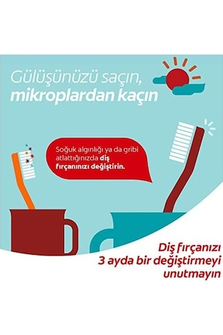 Extra Clean Dil Temizleyicili Arka Dişlere Uzanan Orta Diş Fırçası 3&apos Lü Ekonomik Paket Açık Ahşap