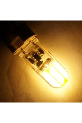 Kısılabilir Gy6.35 Led Lamba Dc 12v Silikon Led Cob Ampul 3w Halojen Aydınlatmayı Değiştirin
