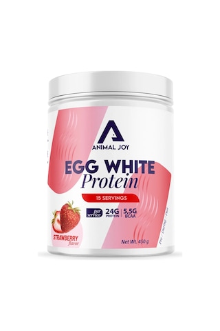 Egg White Protein Tozu Çilek Aromalı - 15 Servis - 450 Gr