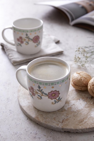 Kütahya Porselen Bone Juliet 350 Cc Mug Bardak Chirpy Çok Renkli