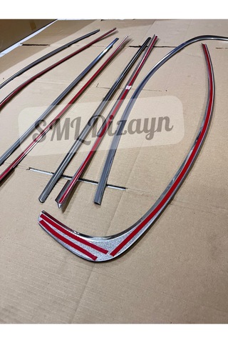 Bmw F30 Krom Cam Çıtası Nikelaj Tamtur F30 Cam Çerçevesi