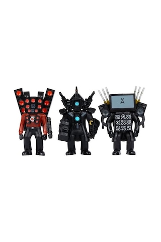 Skibidi Toilet Titan Pack 3'lü Koleksiyon Figür Seti - Orijinal Lisanslı Oyuncak