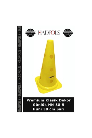 Premium Klasik Dekor Günlük Hn-38-5 Huni 38 Cm Sarı