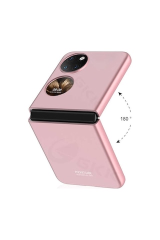Huawei P50 Pocket Kılıf Pazarplus Sert Kıpta Kılıf Lila