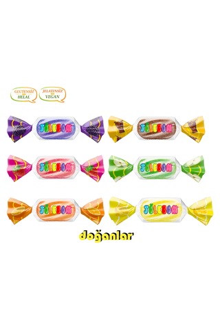 Jöle Şeker Jolebom Karışık 1 Kg. Jelatinsiz -gulutensiz-vegal-helal