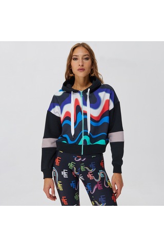 Ace Nayman Angela Renkli Hoodie Sweatshirt Çok Renkli