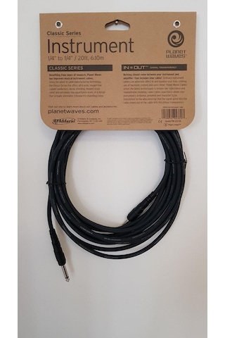 Planet Waves Pwcgt20 Gitar Kablo Cls Ser 14 Inst Cbl 6 Metre Korozyona Dayanıklı - Saf Sinyal - Esnek