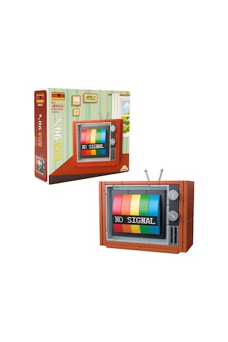 Oyuncak Renkli Televizyon Yapım Seti Blx 1988 Nostaljik Tasarım, Eğitici Yap-boz Oyuncağı
