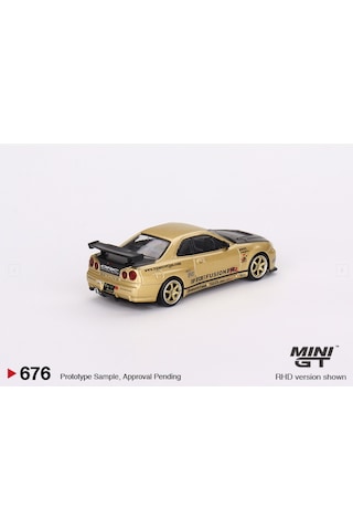 Mını Gt Nıssan Skylıne Gt-r R34 Top Secret Lımıted 676 1/64