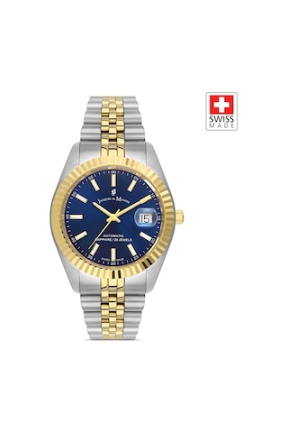 Inspıratıon Jwg04208 Sellita Sw200-1, 26 Jewels Otomatik Mekanizmalı, Swiss Made Erkek Kol Saati Gold - Gümüş