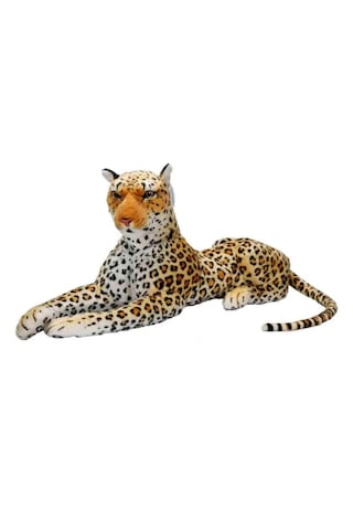 Leopar Peluş Oyuncak Açık Sarı