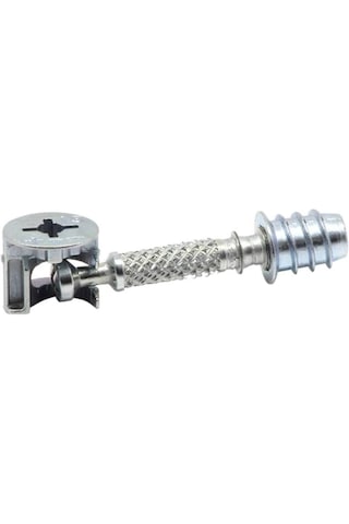 4 Adet Minifix Dolap Bağlantı Elemanı Metal Dübelli Takımı Krom