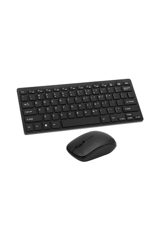 Geeksen "2.4ghz Kablosuz Klavye Seti - İnce Tasarım, 10 Metre Menzil, 78 Tuşlu, Tv/pc/laptop Uyumlu"