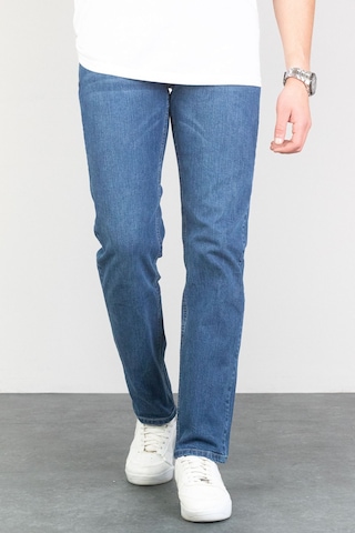 HLT Jeans Erkek Açık Mavi Regular Boru Paça Esnek Likralı Kot Açık Mavi