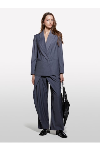 Sisley Viskoz Karışımlı Beli İpli Astarlı Regular Fit Blazer Ceket Kadın Haki Yeşili Ceket - 325a2k2klw03c