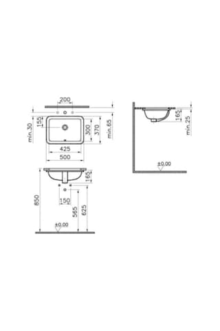 5474b003-0618 S20 Tezgah Altı Lavabo 43 Cm