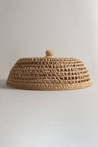 Meander Doğal Rattan El Yapımı Yemek Koruyucu 31x13cm 9071 Natural