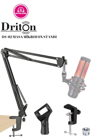 Driton Ds-02 Profesyonel Kondenser Masa Tipi Mikrofon Standı