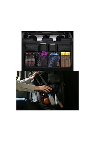 Carub Bagaj Düzenleyici Organizer Kayışlı Cırtlı 8 Cepli 85x48cm Br5902225 1 Adet