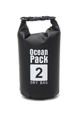 Konesam Siyah Tek Omuzlu 2l Su Geçirmez Çanta - Nehir Turu, Kayak, Plaj Aktivitelikleri İçin Elektronik Aletler Ve Giysilerini Korur