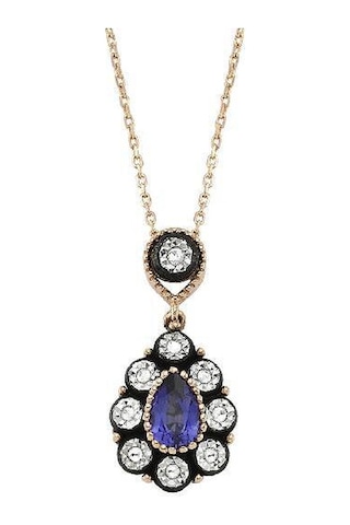 Altınbaş Elmas Safir Kolye N11.492