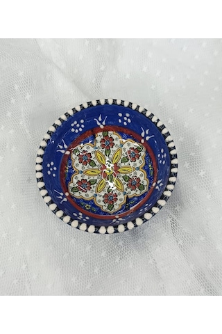 Çini 8 Cm Çerezlik Kase Sosluk Sunumluk Kahvaltılık Çok Renkli