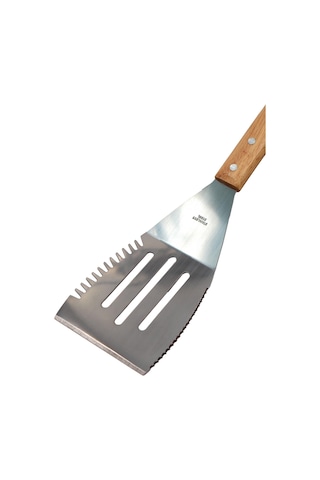 Vaggan Ahşap Saplı Tırtıklı Spatula