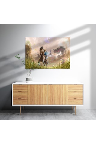 Cakasepetim Vahşi Zelda Nefesi Efsanesi Görseli Ahşap Mdf Tablo