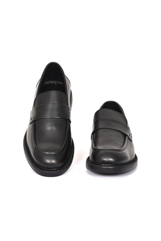 Tuna Hakiki Deri Eva Taban Loafer Erkek Ayakkabı - 4243 Siyah Antik