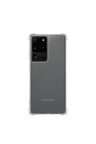 Samsung Galaxy Uyumlu S20 Ultra Köşe Korumalı Airbag Antishock Silikon Kapak