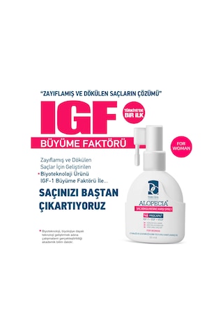 Alopecia Procapil ve IGF İçerikli Kadın Saç Spreyi 60 ML