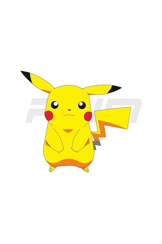 Pokemon Pıkachu Araba,motosiklet,kask,laptop,cam,telefon Sticker Sari