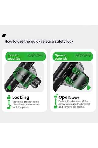 Sones Kewig Motosiklet Bisiklet Engelsiz Cep Telefonu Kamera Navigasyon Braketi M29-c3