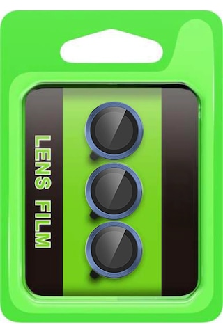 Gld-spt- Newface Samsung Uyumlu Galaxy S25 Fe Raze Metal Kamera Lens - Lacivert