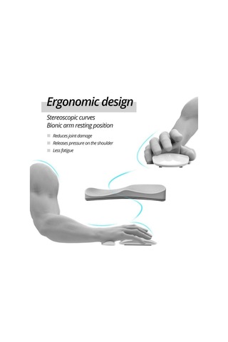 Gri Fomken Ergonomik Mouse Pad Silikon Jel Kaymaz Düzene Bilek Desteği Mat Mouse Pad Ofis Oyun Pc Için