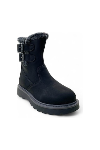 Trender Buckle Filet Siyah Kız Çocuk Bot & Bootie Siyah